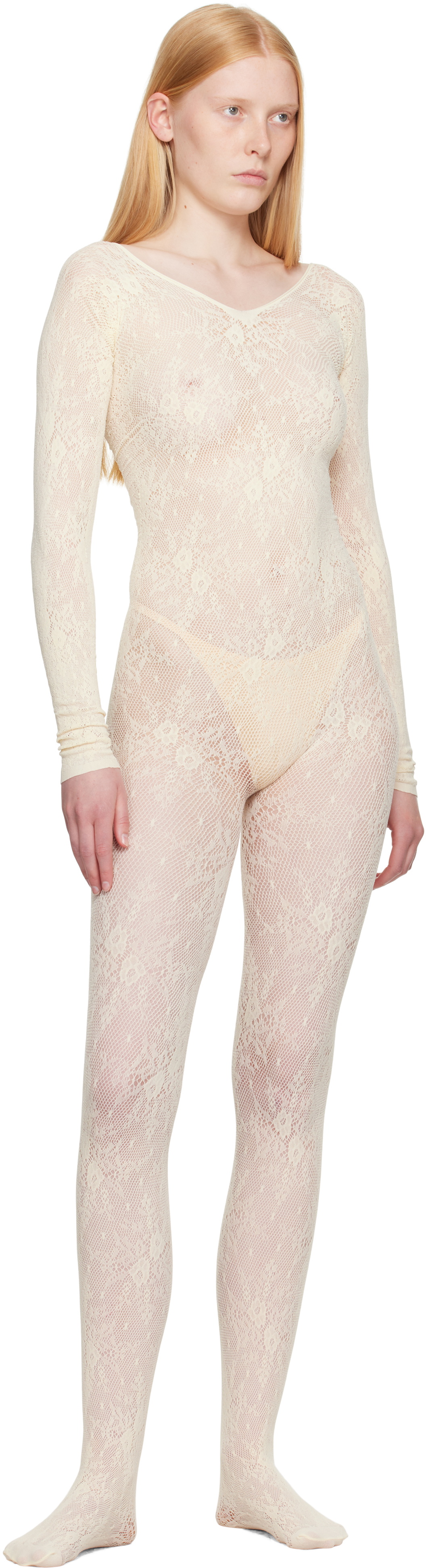 Swedish Stockings Off-White Rosa Lace Jumpsuit
