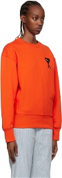 AMI Alexandre Mattiussi Orange Puma Edition Cotton Sweatshirt