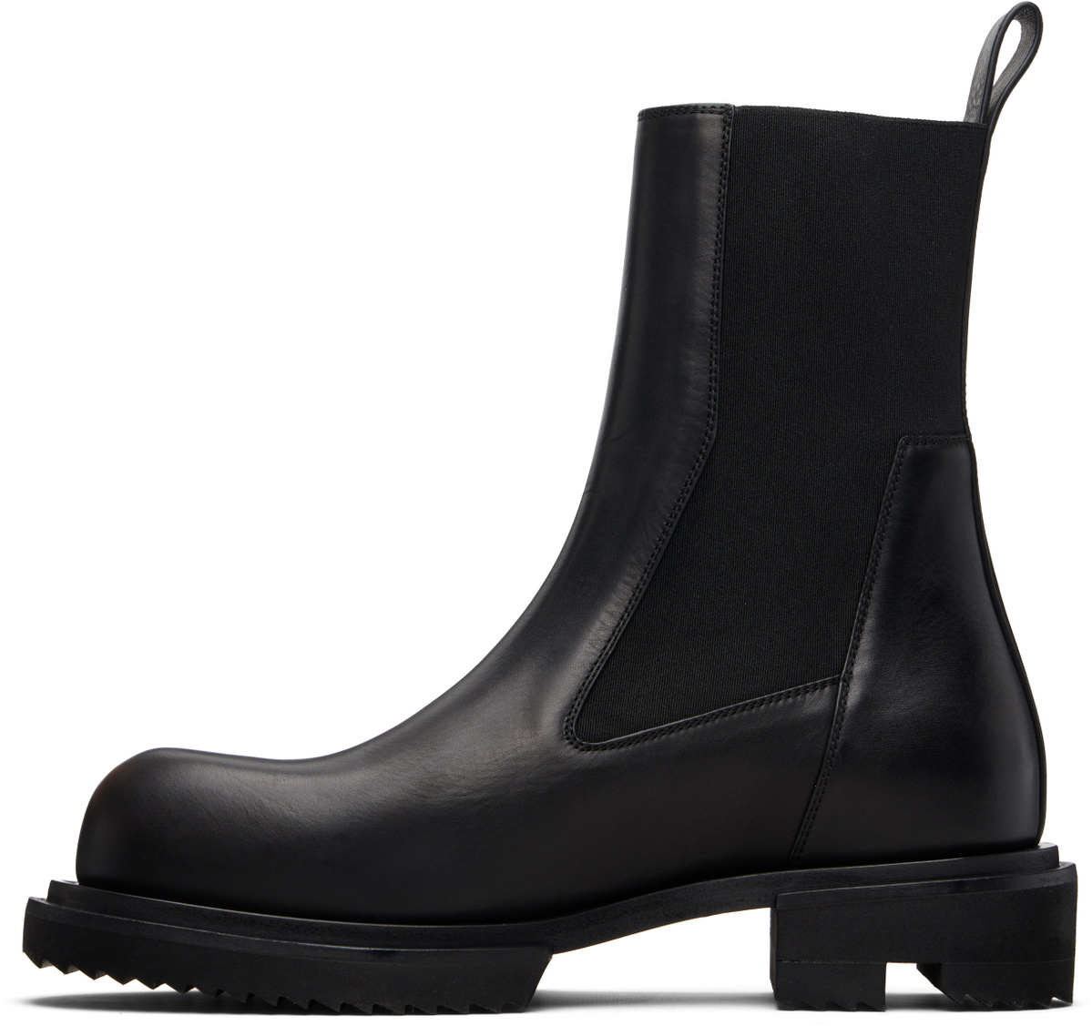 Rick Owens Black Temple Beatle Gabe Chelsea Boots