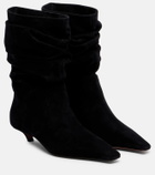 Amina Muaddi Jamie 25 suede ankle boots