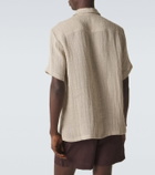 Le Kasha Linen bowling shirt