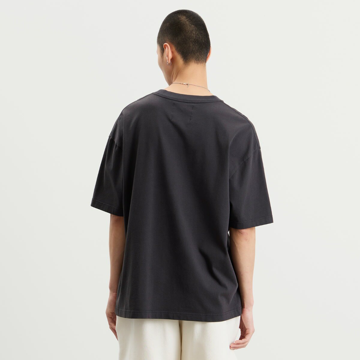 END. Airlines Short Sleeve T-Shirt in Cinder Black