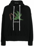 PALM ANGELS - Broken Palm Cotton Hoodie