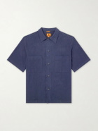 Barena - Garment-Dyed Cotton-Gauze Shirt - Blue