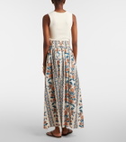 Montce Winona floral cotton maxi skirt