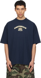 VETEMENTS Navy Holland Tourist T-shirt