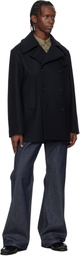 A.P.C. Navy Wool Peacoat