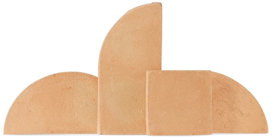 ferm LIVING Orange Fornace Brioni Edition Shape Sculpture Set, 4 pcs