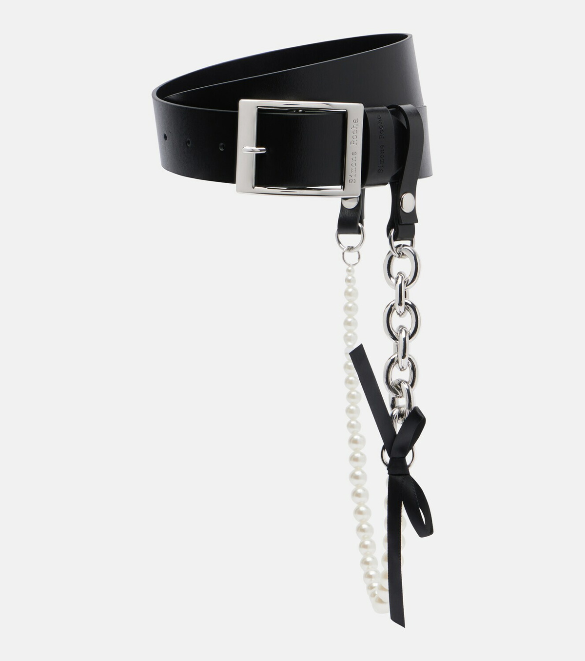 Simone Rocha Embellished leather belt