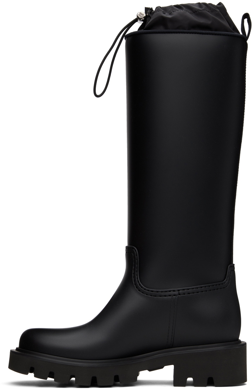 【関税&送料込】Moncler Kickstream Rubber Rainboots Moncler Kickstream Waterproof Rain Boots | Black | FARFETCH