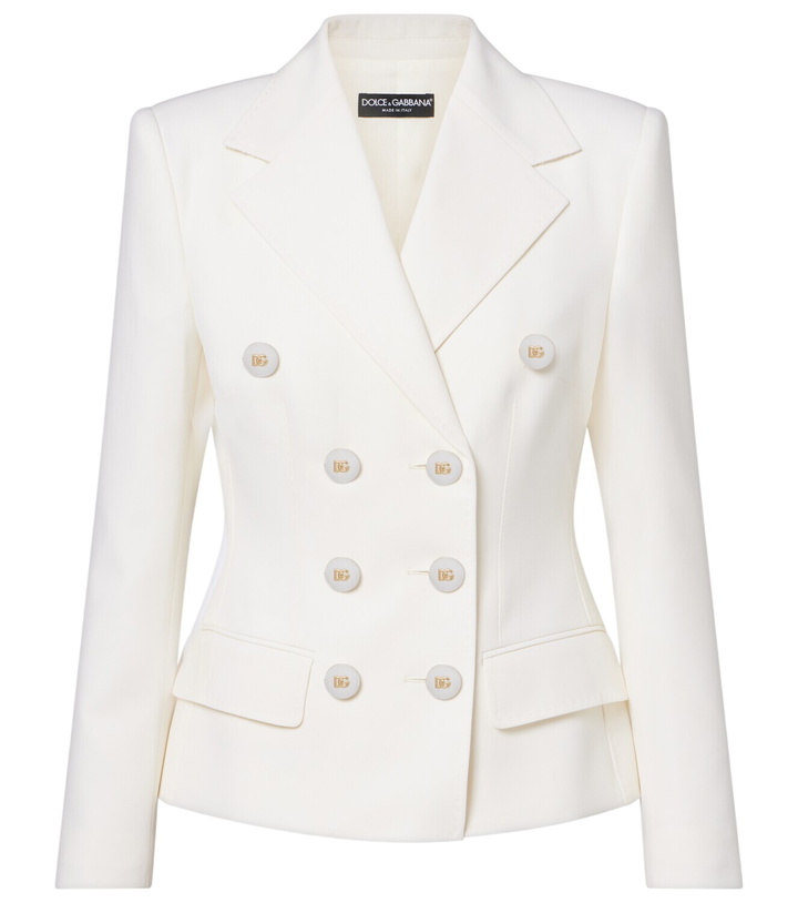 Photo: Dolce&Gabbana Double-breasted wool-blend blazer