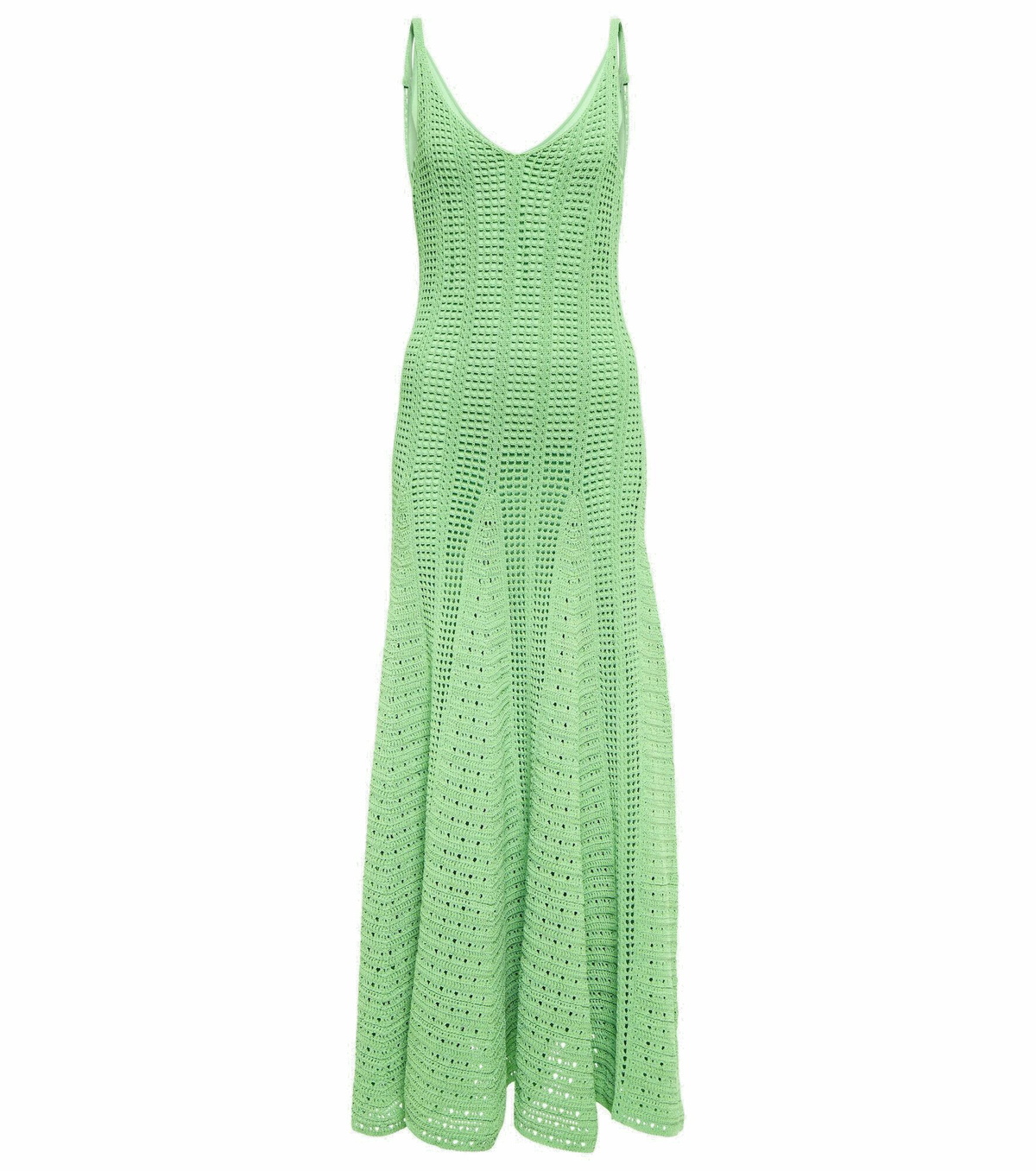 ワンピース BOTTEGA VENETA Women Dresses 785703 VA5Y0 3924 FRESH MINT GR Bottega Veneta Compact Cotton Midi Dress 785703.VA5Y0-3924