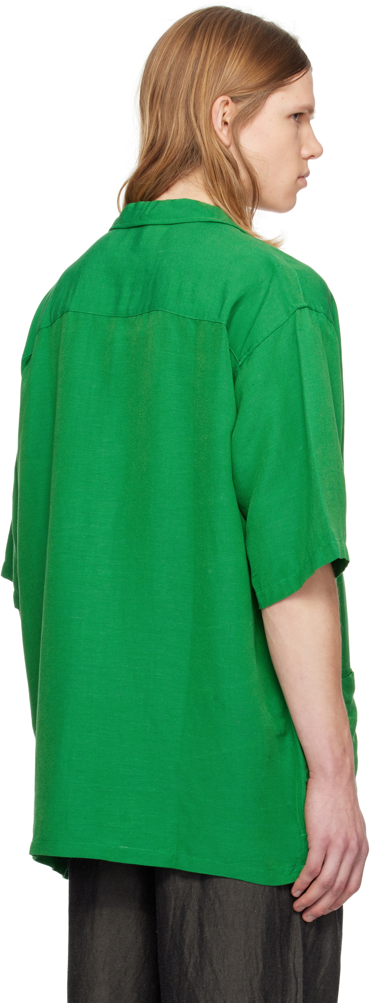 Pilgrim Surf + Supply Green Amedeo Short Sleeve Shirt