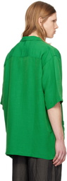 Pilgrim Surf + Supply Green Amedeo Short Sleeve Shirt