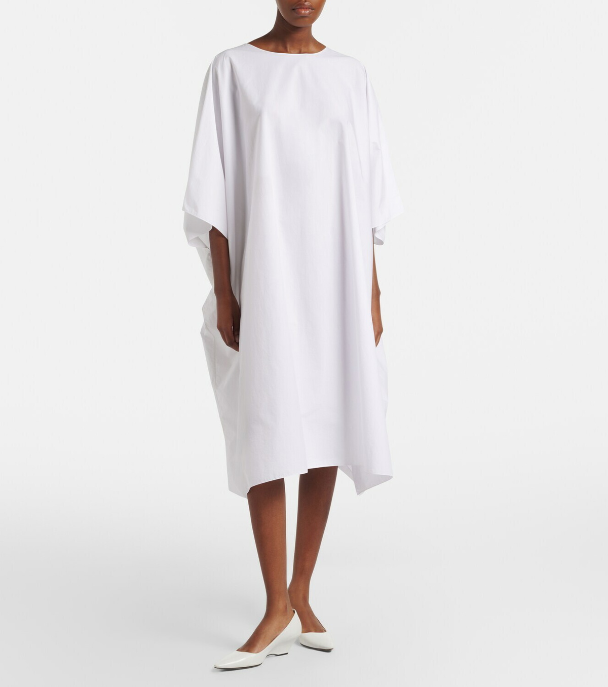 The Row Julen cotton poplin midi dress