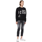 Dsquared2 Black Zlatan Ibrahimović Icon Signature Sweatshirt