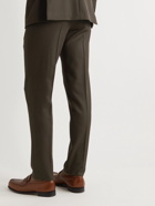 Caruso - Adia Slim-Fit Wool-Twill Suit Trousers - Brown