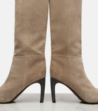 Brunello Cucinelli Monili suede knee-high boots