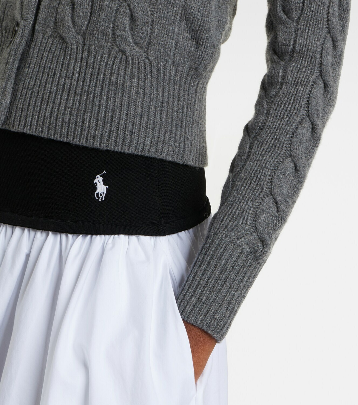 Polo Ralph Lauren Cable-knit wool and cashmere cardigan