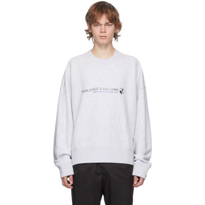 Photo: Palm Angels Grey Palm Airlines Sweatshirt