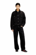 Diesel Padded trucker jacket in denim - Denim Jackets - Unisex - Black