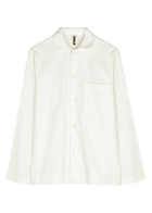 Tekla Unisex Off-white Flannel Pyjama Top, Top, 100% Organic Cotton