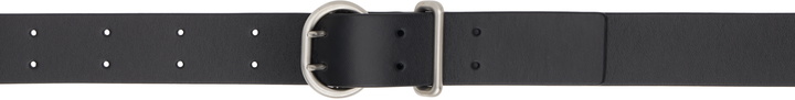 Photo: Jil Sander Black Cannolo Belt