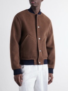 Canali - Reversible Cashmere and Silk-Blend Felt Bomber Jacket - Blue
