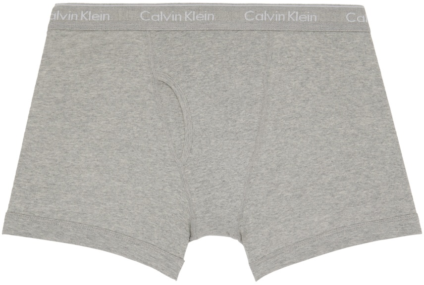 Photo: Calvin Klein Underwear Three-Pack Gray Classics Boxers