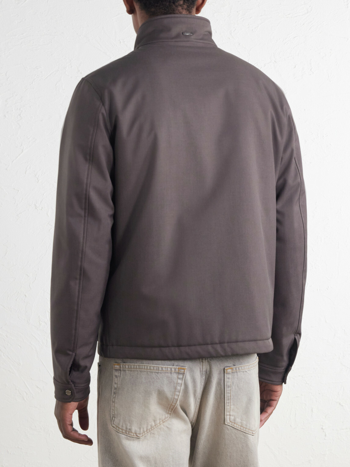 Herno - Padded Twill Bomber Jacket - Brown