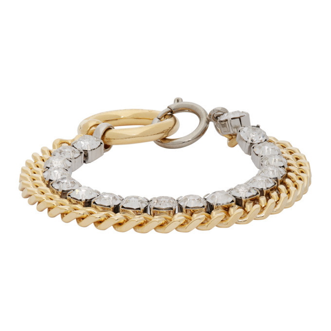 Photo: MM6 Maison Margiela Gold and Silver Mixed Bracelet