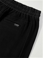 SAINT LAURENT - Wide-Leg Cotton-Jersey Sweatpants - Black