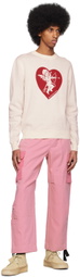 Double Rainbouu Off-White Cherub Sweater