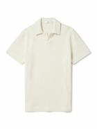 Mr P. - Waffle-Knit Organic Cotton Polo Shirt - Neutrals