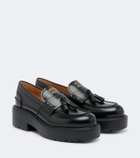 Miu Miu Leather platform loafers