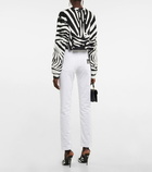 Dolce&Gabbana - Zebra-print cotton-blend sweater