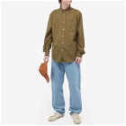 Portuguese Flannel Men's Belavista Button Down Oxford Shirt in Olive