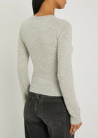 Reformation Lian Melange Cashmere Jumper Grey