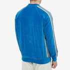 Needles Men's Velour Bomber Track Jacket in Blue