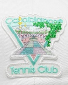 Casablanca Tennis Club Icon Pastelle Embroidered Cap White - Mens - Caps