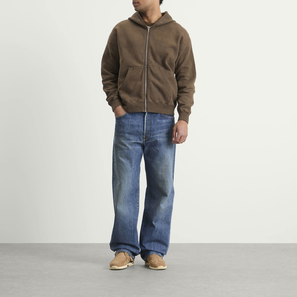 Visvim Men's Jumbo Hoodie in Mud