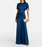 Victoria Beckham Isabella gathered satin gown