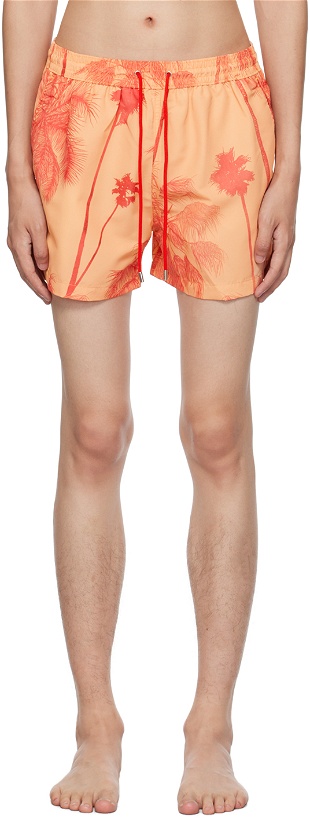 Photo: Paul Smith Orange Palm Trees Swim Shorts