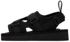 MCQ Black Criss Cross Sandals