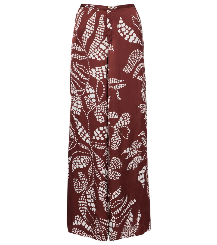 Photo: Poupette St Barth Clea high-rise printed wide-leg pants