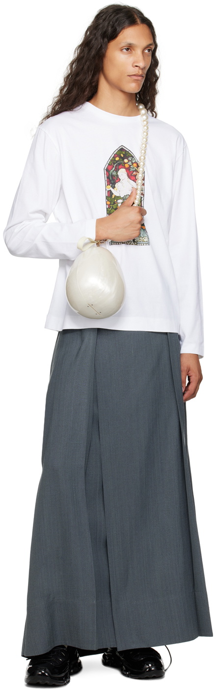 Simone Rocha Off-White Large Egg Bag