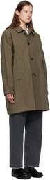 COOR Khaki Waxed Mill Coat
