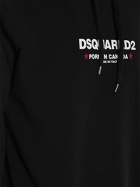DSQUARED2 Loose Fit Logo Cotton Hoodie