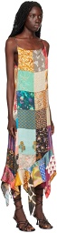 Marques Almeida Multicolor Patchwork Midi Dress