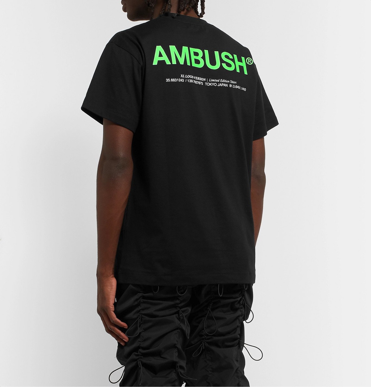 slogan filosofisk Certifikat AMBUSH® - Logo-Print Cotton-Jersey T-Shirt - Black Ambush